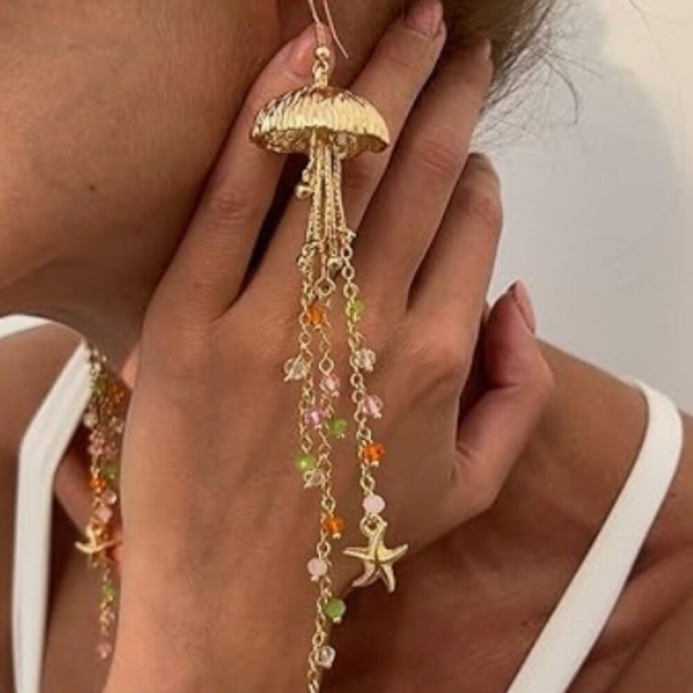 Anthro Jellyfish Earrings